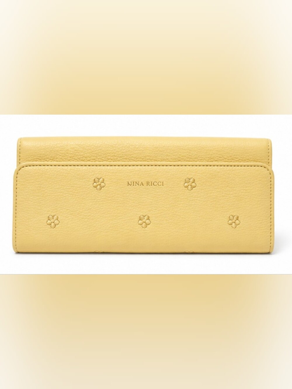 Nina Ricci Lemon Yellow Leather Women's Wallet